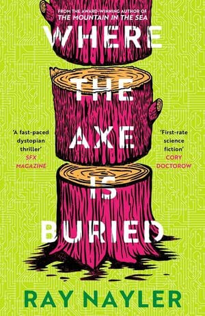 Where the axe is buried book cover by Ray Nayler